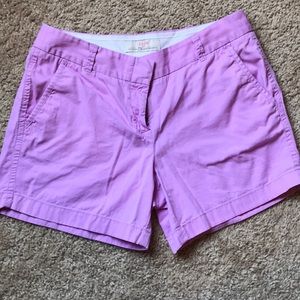 J.Crew 5” Chino shorts in light purple